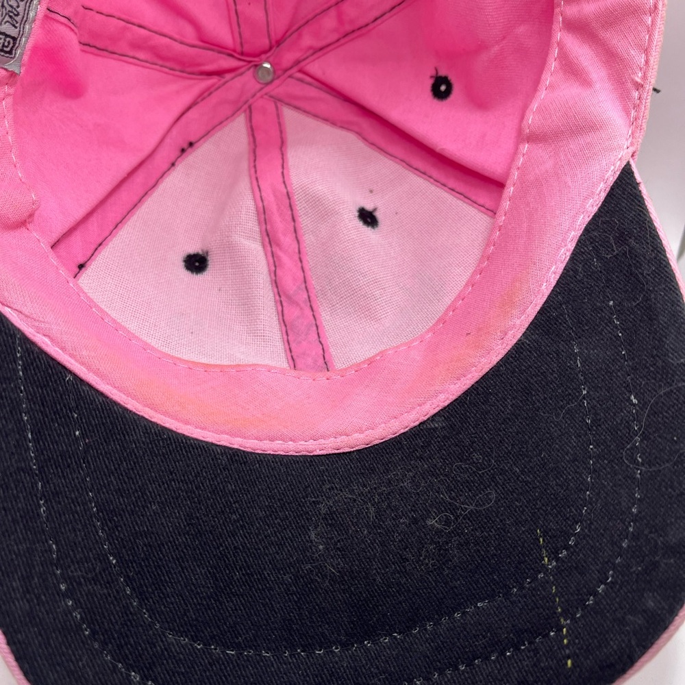 Women’s pink adjustable, biker chick cap - Picture 10 of 12